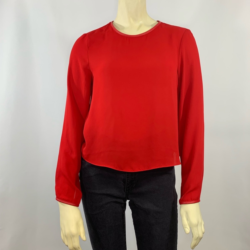 ZARA BASIC Red Top